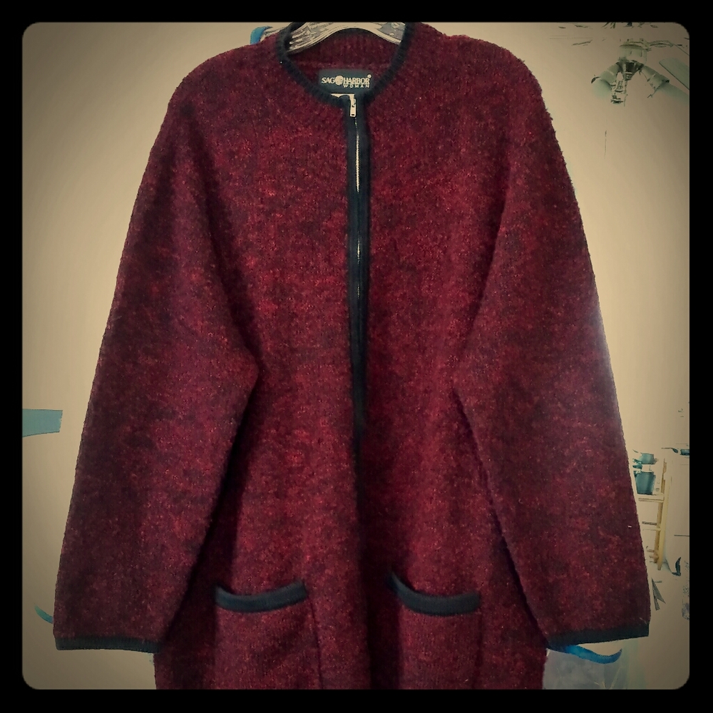 Plus Size Sweater Jacket